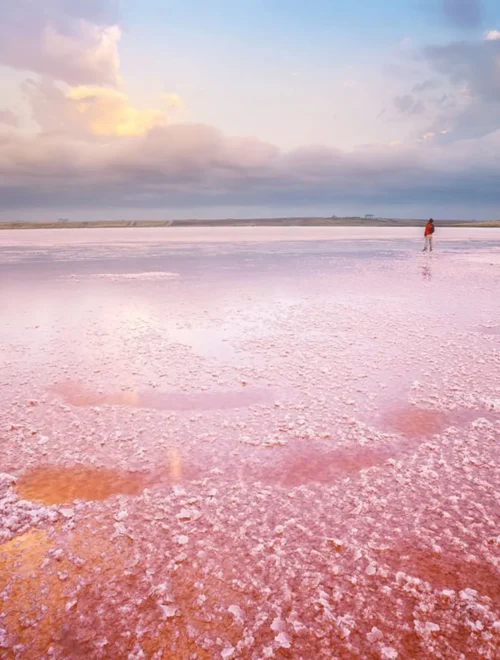 Private Pink Lake & Candy Cane Mountains Tour from Baku